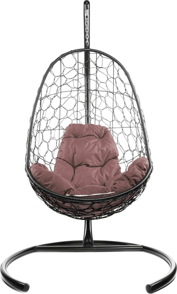 Изображение товара Кресло подвесное M-Group Овал / 11140205 (коричневый ротанг/коричневая подушка)