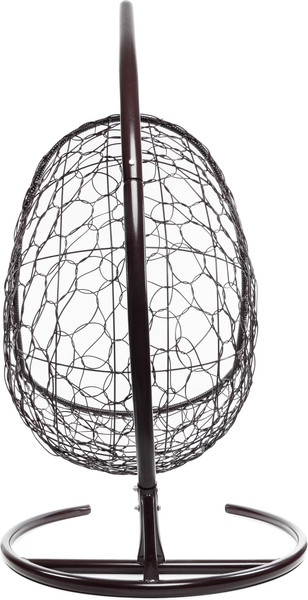 Изображение товара Кресло подвесное M-Group Овал / 11140204 (коричневый ротанг/зеленая подушка)