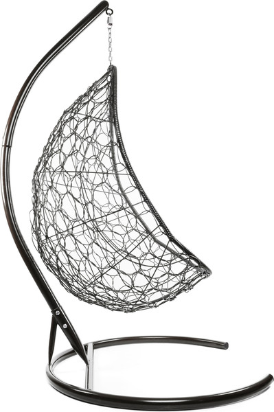 Изображение товара Кресло подвесное M-Group Овал / 11140202 (коричневый ротанг/бордовая подушка)