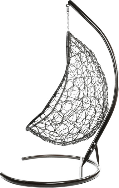 Изображение товара Кресло подвесное M-Group Овал / 11140202 (коричневый ротанг/бордовая подушка)