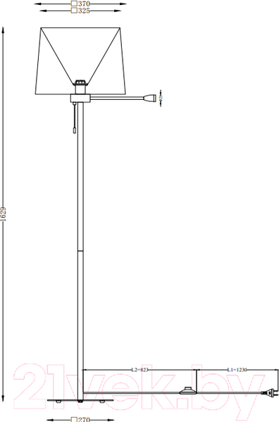 Изображение товара Торшер Maytoni Farel Z001FL-L3W-1W