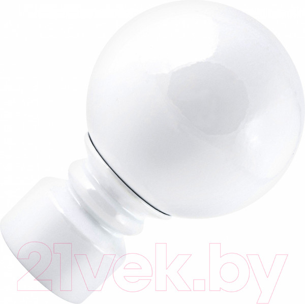 Изображение товара Набор наконечников для карниза АС ФОРОС Шар большой D19 (2шт, белый)