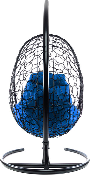 Изображение товара Кресло подвесное M-Group Овал / 11140410 (черный ротанг/синяя подушка)