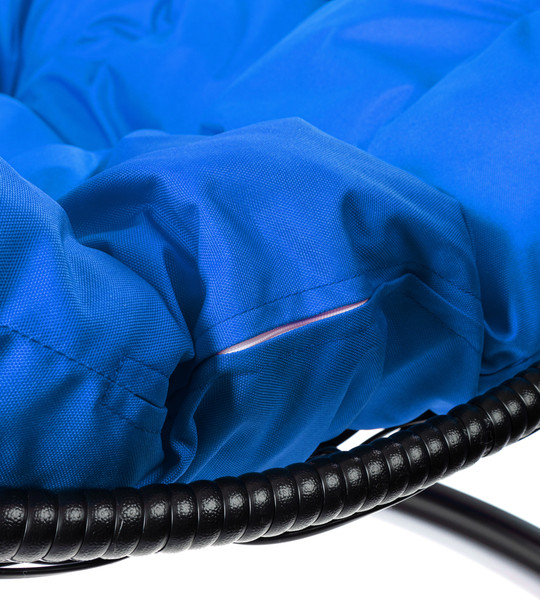 Изображение товара Кресло подвесное M-Group Овал / 11140410 (черный ротанг/синяя подушка)