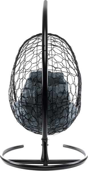 Изображение товара Кресло подвесное M-Group Овал / 11140409 (черный ротанг/серая подушка)