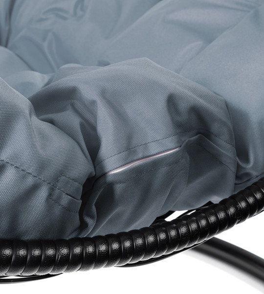 Изображение товара Кресло подвесное M-Group Овал / 11140409 (черный ротанг/серая подушка)