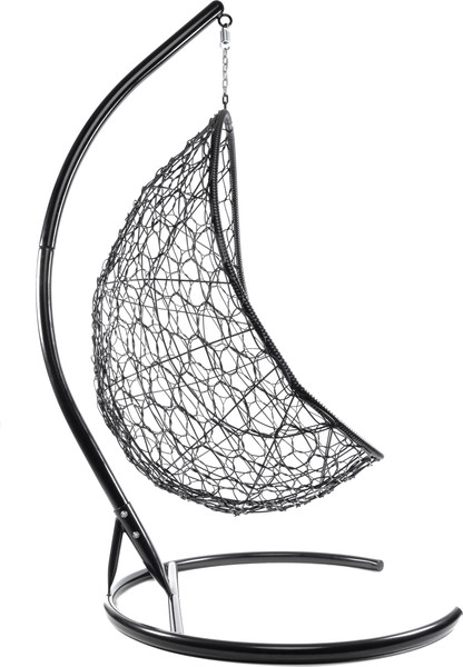 Изображение товара Кресло подвесное M-Group Овал / 11140409 (черный ротанг/серая подушка)