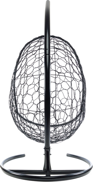 Изображение товара Кресло подвесное M-Group Овал / 11140408 (черный ротанг/розовая подушка)