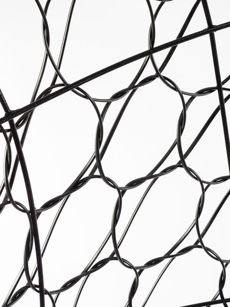 Изображение товара Кресло подвесное M-Group Овал / 11140408 (черный ротанг/розовая подушка)