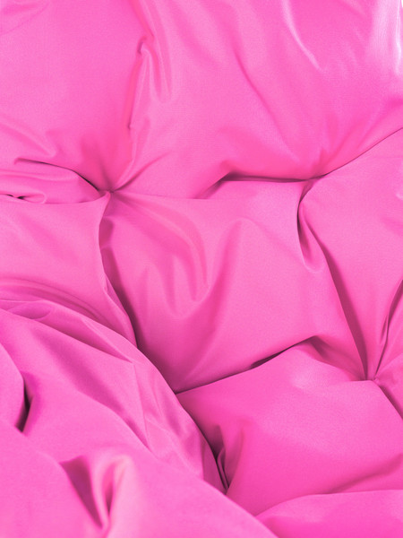 Изображение товара Кресло подвесное M-Group Овал / 11140408 (черный ротанг/розовая подушка)