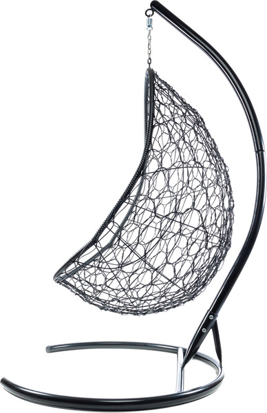 Изображение товара Кресло подвесное M-Group Овал / 11140406 (черный ротанг/красная подушка)