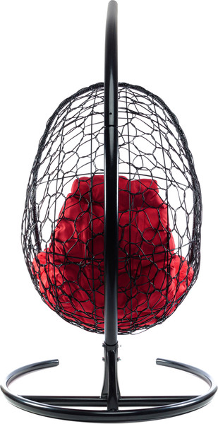 Изображение товара Кресло подвесное M-Group Овал / 11140406 (черный ротанг/красная подушка)