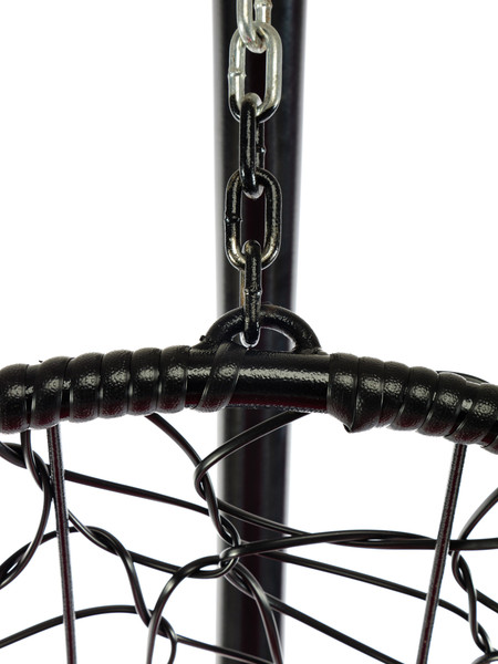 Изображение товара Кресло подвесное M-Group Овал / 11140406 (черный ротанг/красная подушка)