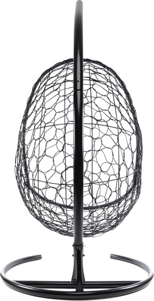 Изображение товара Кресло подвесное M-Group Овал / 11140405 (черный ротанг/коричневая подушка)