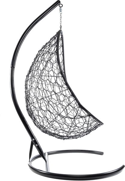 Изображение товара Кресло подвесное M-Group Овал / 11140405 (черный ротанг/коричневая подушка)