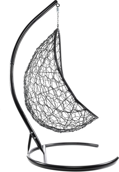 Изображение товара Кресло подвесное M-Group Овал / 11140404 (черный ротанг/зеленая подушка)