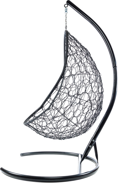 Изображение товара Кресло подвесное M-Group Овал / 11140402 (черный ротанг/бордовая подушка)