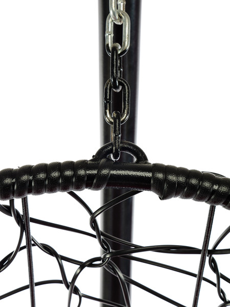 Изображение товара Кресло подвесное M-Group Овал / 11140402 (черный ротанг/бордовая подушка)