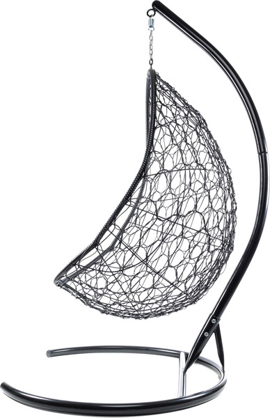 Изображение товара Кресло подвесное M-Group Овал / 11140401 (черный ротанг/бежевая подушка)