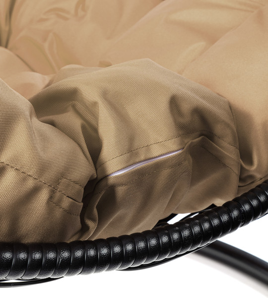 Изображение товара Кресло подвесное M-Group Овал / 11140401 (черный ротанг/бежевая подушка)