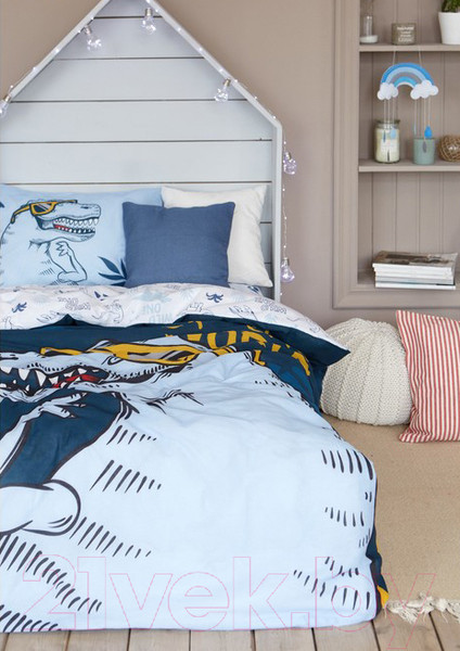 Изображение товара Комплект постельного белья Этель T-Rex king 1.5 / 4702792