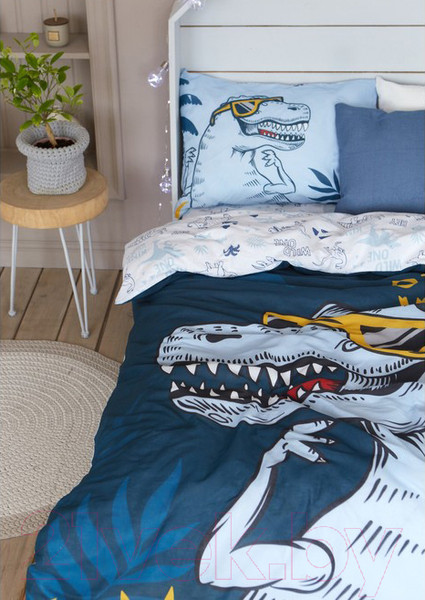 Изображение товара Комплект постельного белья Этель T-Rex king 1.5 / 4702792