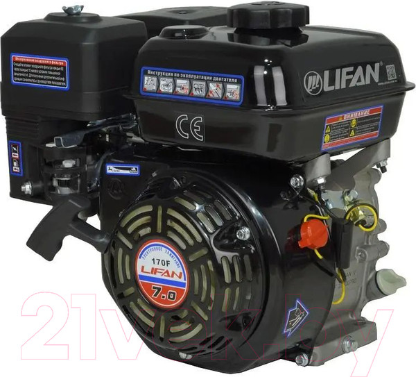 Изображение товара Двигатель бензиновый Lifan 170F-L D20