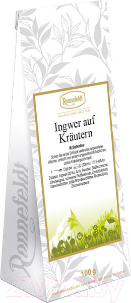 Изображение товара Чай травяной Ronnefeldt Ayurveda Herbs & Ginger (100г)