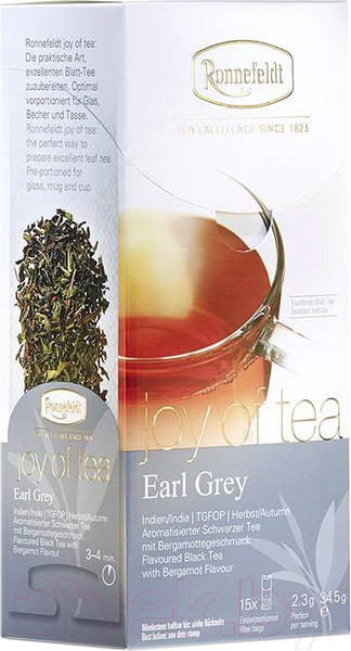 Изображение товара Чай пакетированный Ronnefeldt Joy Of Tea Earl Grey с Бергамотом (15пак)