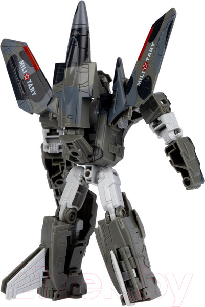 Изображение товара Робот-трансформер Bondibon Самолет военный 2 в 1 / ВВ6070-А (серый хаки)