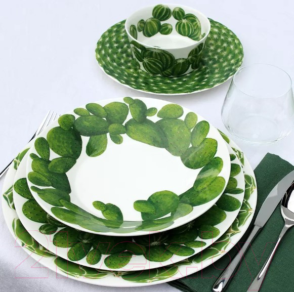 Изображение товара Тарелка столовая обеденная Taitu Cactus 5-5-0