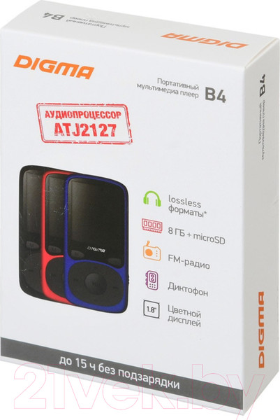 Изображение товара MP3-плеер Digma B4 8GB (черный)
