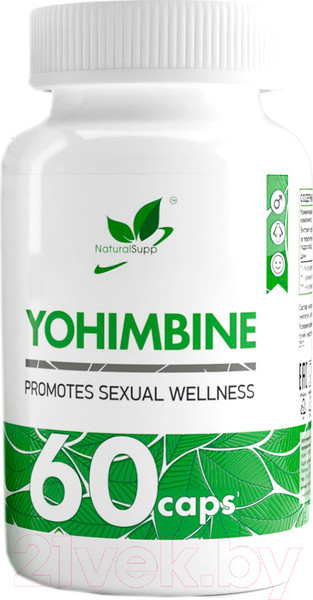 Изображение товара Пищевая добавка NaturalSupp Йохимбин (60капсул)