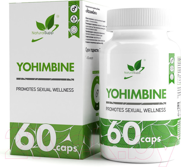 Изображение товара Пищевая добавка NaturalSupp Йохимбин (60капсул)