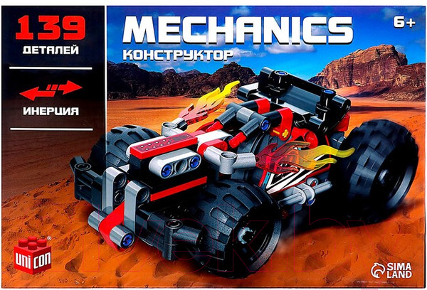 Изображение товара Конструктор инерционный Unicon Гончный джип / 9321802