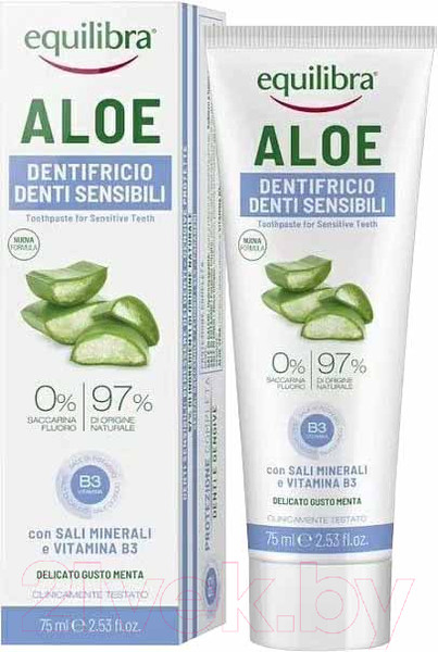 Изображение товара Зубная паста Equilibra Алоэ Для чувствительных зубов (75мл)