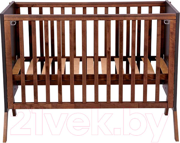 Изображение товара Детская кроватка Polini Kids Porto 1300 / 0002571.164 (графит/дуб крафт)