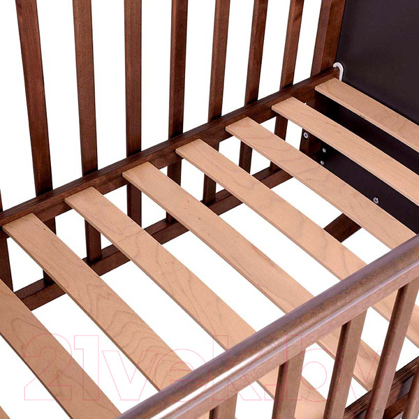 Изображение товара Детская кроватка Polini Kids Porto 1300 / 0002571.164 (графит/дуб крафт)