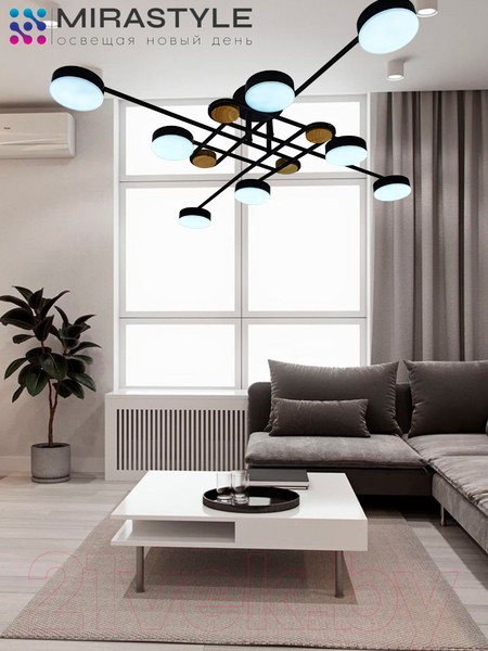 Изображение товара Потолочный светильник Mirastyle SX-N-8996/8 BK