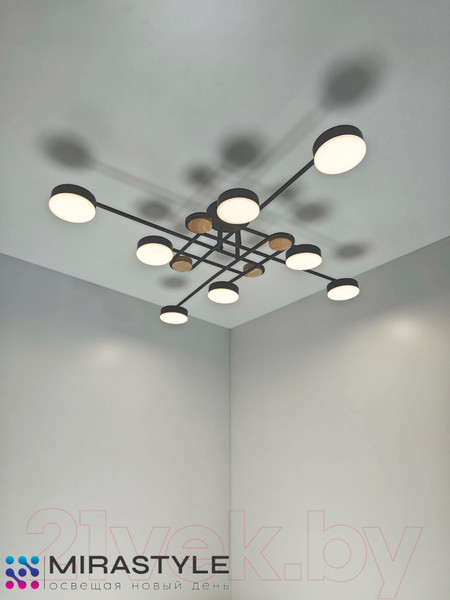 Изображение товара Потолочный светильник Mirastyle SX-N-8996/8 BK