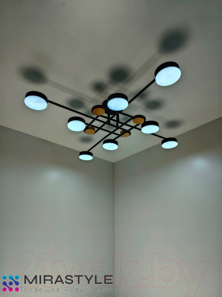 Изображение товара Потолочный светильник Mirastyle SX-N-8996/8 BK