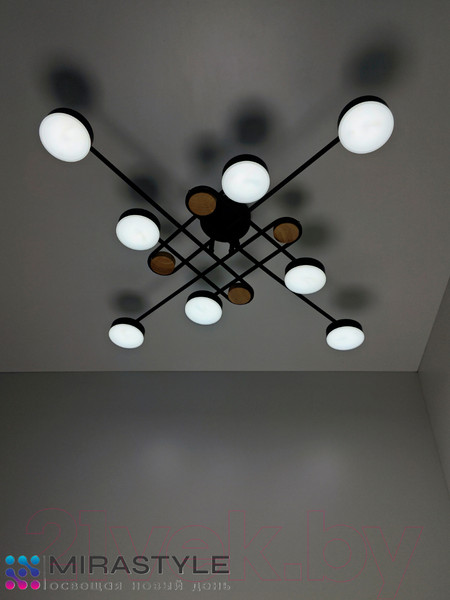 Изображение товара Потолочный светильник Mirastyle SX-N-8996/8 BK