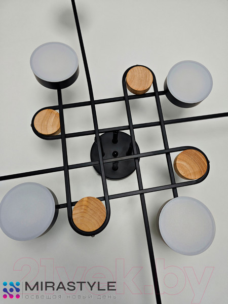 Изображение товара Потолочный светильник Mirastyle SX-N-8996/8 BK