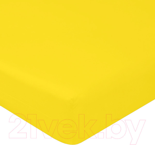 Изображение товара Простыня Luxsonia Поплин на резинке 140x200 / Мр0040-22 (солнечный)