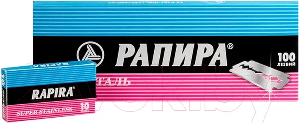 Изображение товара Набор лезвий для бритвы Rapira Суперсталь (10x10шт)