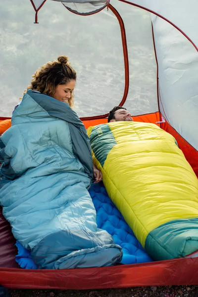 Изображение товара Спальный мешок Klymit Wild Aspen 0 Large 13WAYL00D (желтый/зеленый)