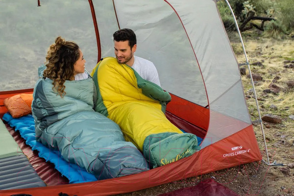 Изображение товара Спальный мешок Klymit Wild Aspen 0 Large 13WAYL00D (желтый/зеленый)