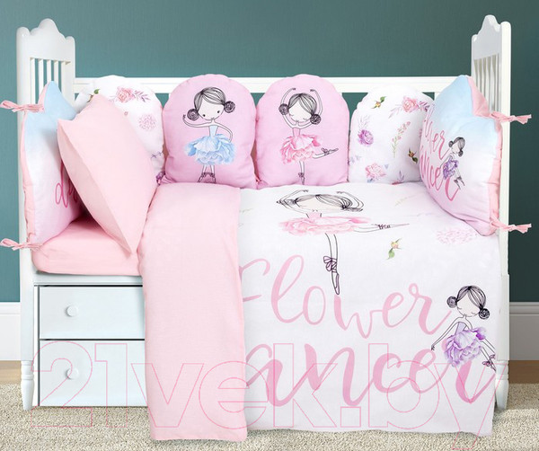 Изображение товара Комплект постельный для малышей Крошка Я Flower Dance / 4702785