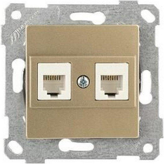 Изображение товара Розетка Mutlusan Rita 2200 139 0185 (золото доре)