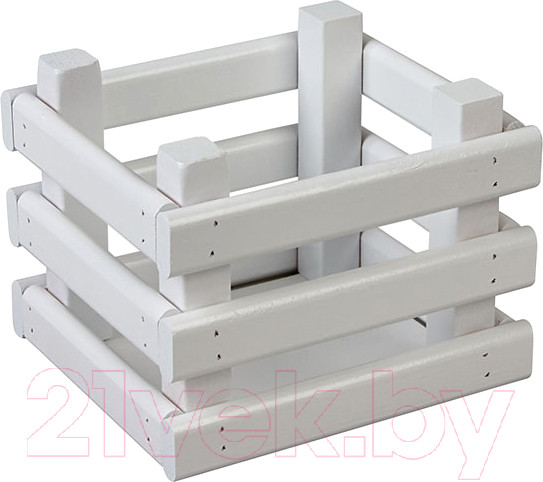 Изображение товара Ящик декоративный Polini Kids Home Basket / 0003154-04 (белый)